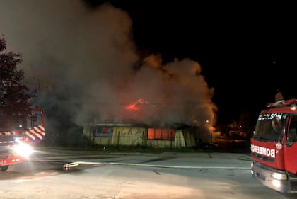 El incendio en el Club Andino Piltriquitrón