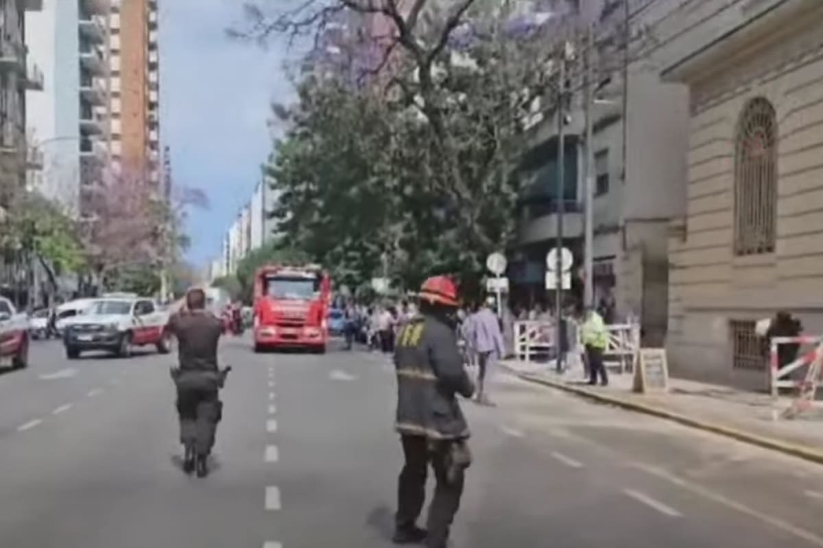 Incendio en el hospital Santa Lucía en el barrio de San Cristóbal, CABA