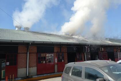 Incendio en el Puerto de Frutos.