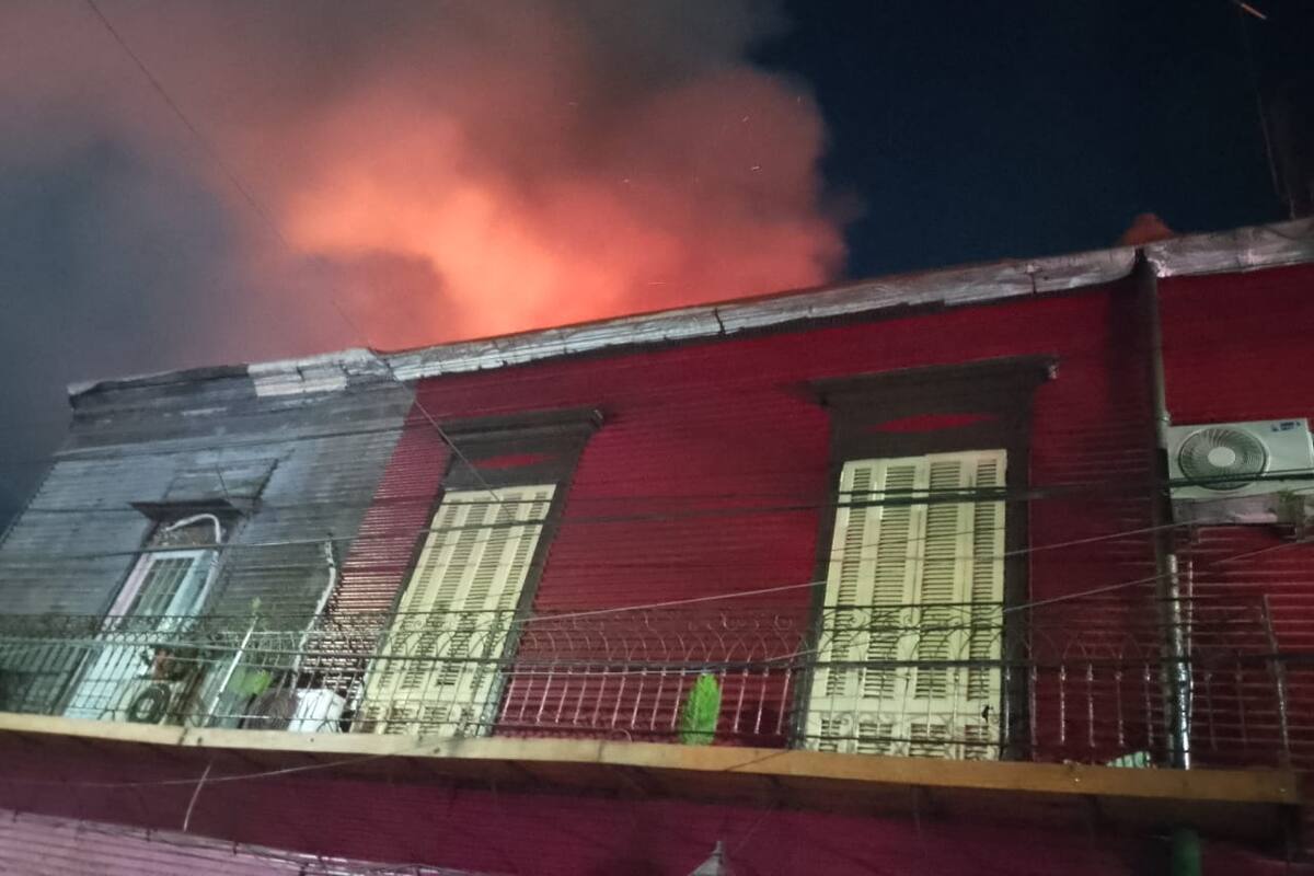 Incendio en La Boca