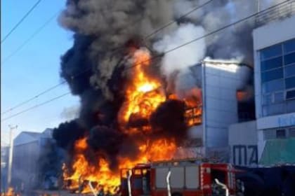 Incendio en la cervercería Quilmes