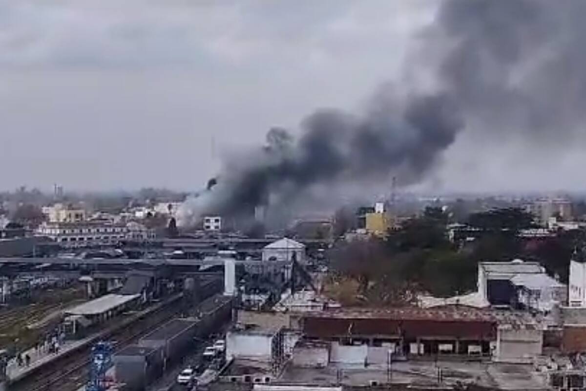 Incendio en la sede del Movimiento Evita de la localidad de Moreno