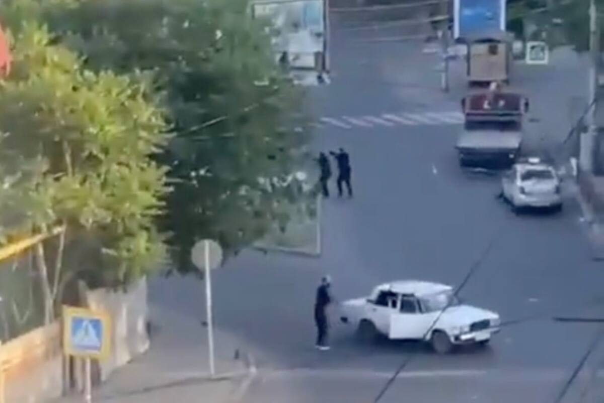 Incendio en la sinagoga de Derbent (Red X)