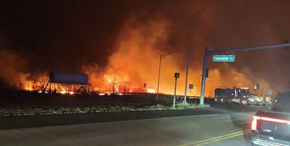 Incendio en Lahaina (Photo by Zeke Kalua / County of Maui / AFP)