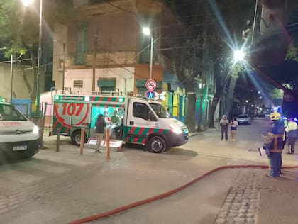 Incendio en un conventillo de La Boca