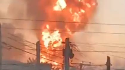 Incendio en un depósito de garrafas en Mariano Acosta