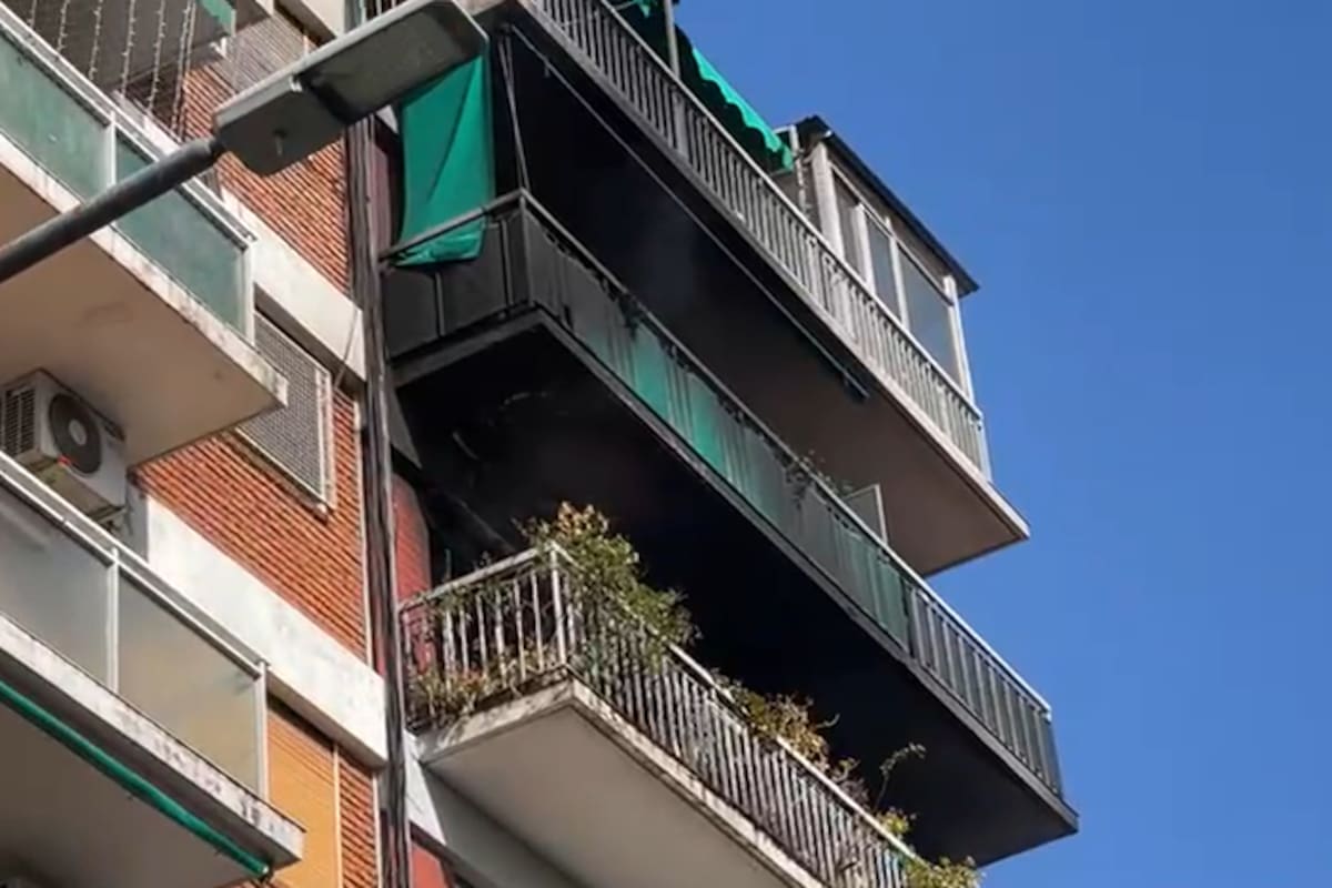 Incendio en un edificio de Palermo