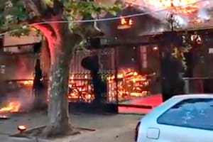 Incendio en un restaurant de Lomas de Zamora