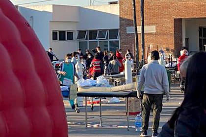 Incendio en un sector del hospital de Pacheco