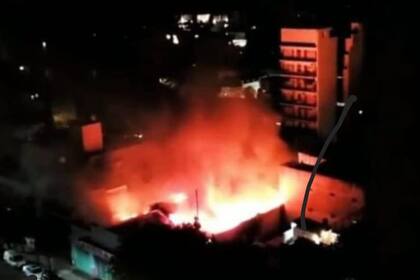 Incendio en un supermercado de Villa Urquiza