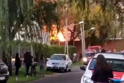 Incendio en una papelera de Don Torcuato