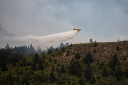 Incendio forestal en Epuyén