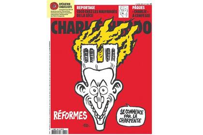 Incendio Notre Dame, revista Charlie Hebdo