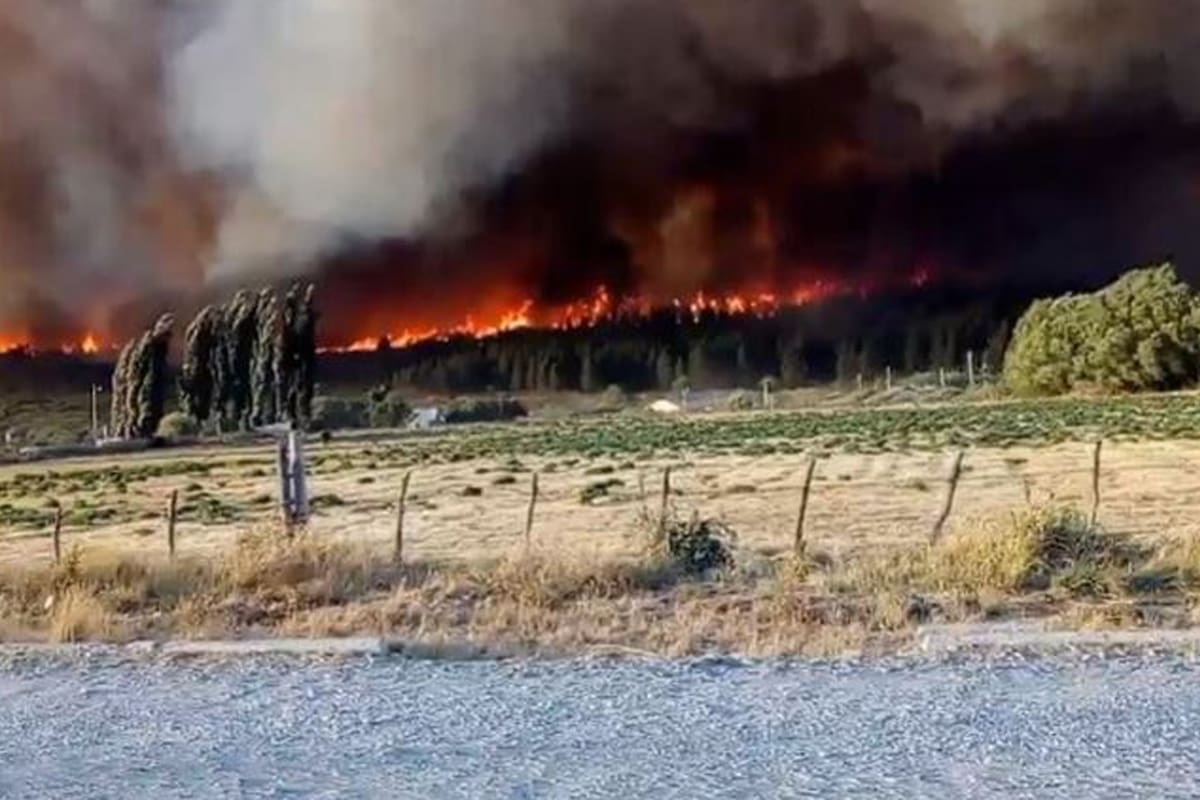 Incendios en la Patagonia