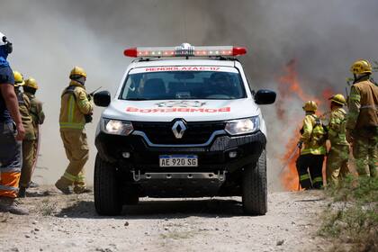 La labor de los bomberos de Mendiolaza