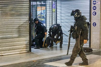 Incidentes con la Policia en la marcha por el proyecto de Inviolavilidad de la Propiedad Privada