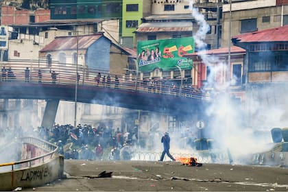 Incidentes en el centro de La Paz