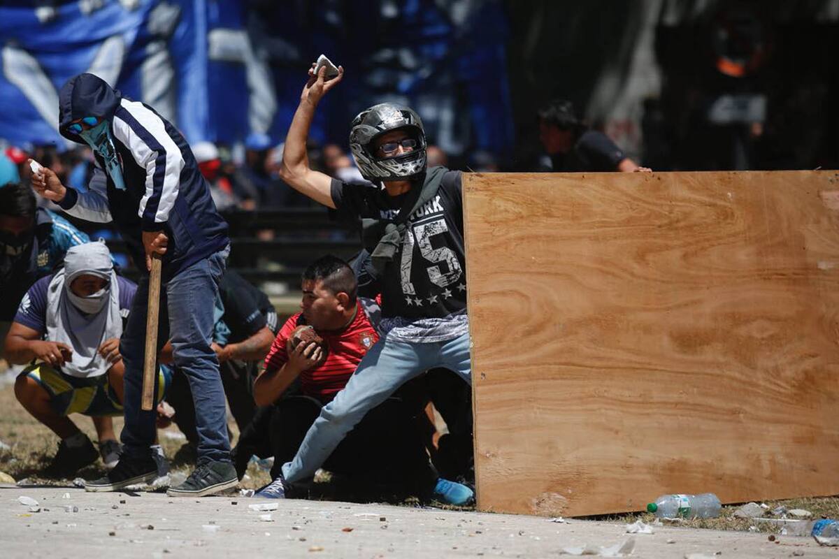 Incidentes en la plaza de los Dos Congresos