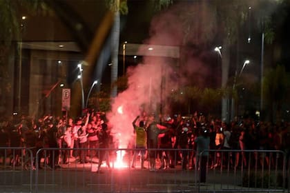 Incidentes en la previa de la final de la Copa Sudamericana entre Flamengo e Independiente