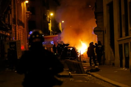 Incidentes en París tras la derrota de PSG en la final de la Champions League, el 23 de agosto pasado