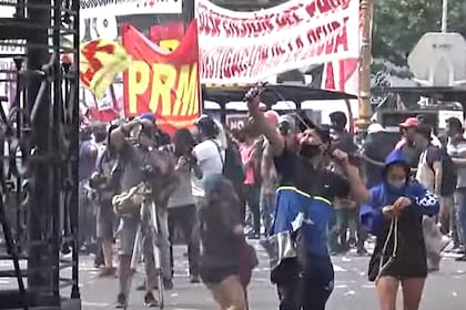 Incidentes frente al Congreso de la Nación
