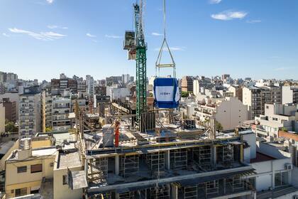 Incluso en edificios de contrucción tradicional se pueden incluir partes modulares