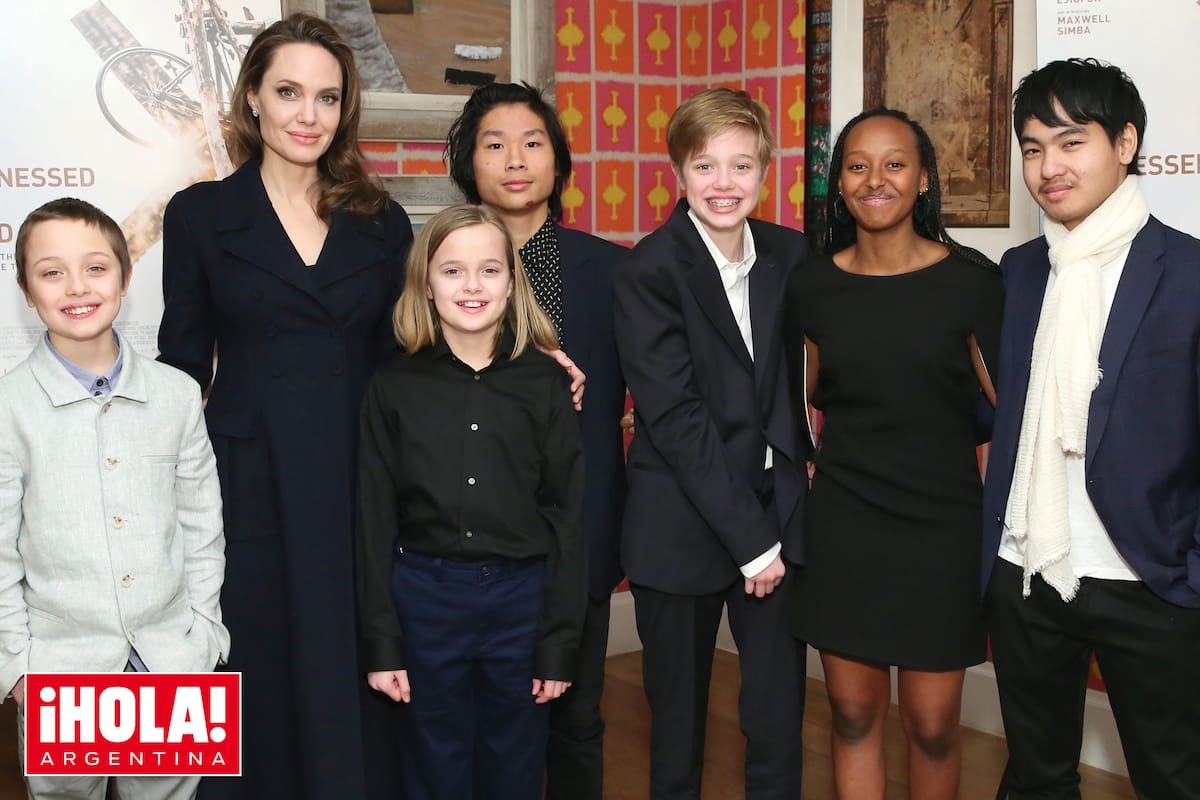Incondicionales con su madre, los chicos no dudan en desfilar la alfombra roja con la ganadora del Oscar. Aquí, durante el estreno en Nueva York de la película "El niño que domó el viento"