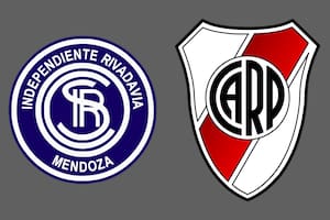 Independiente Rivadavia y River Plate disputaron uno de los encuentros de la jornada del fútbol argentino