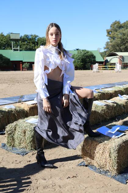 India Ortega en el desfile de Designers