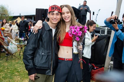 India y su novio, el actor Santiago Abente.
