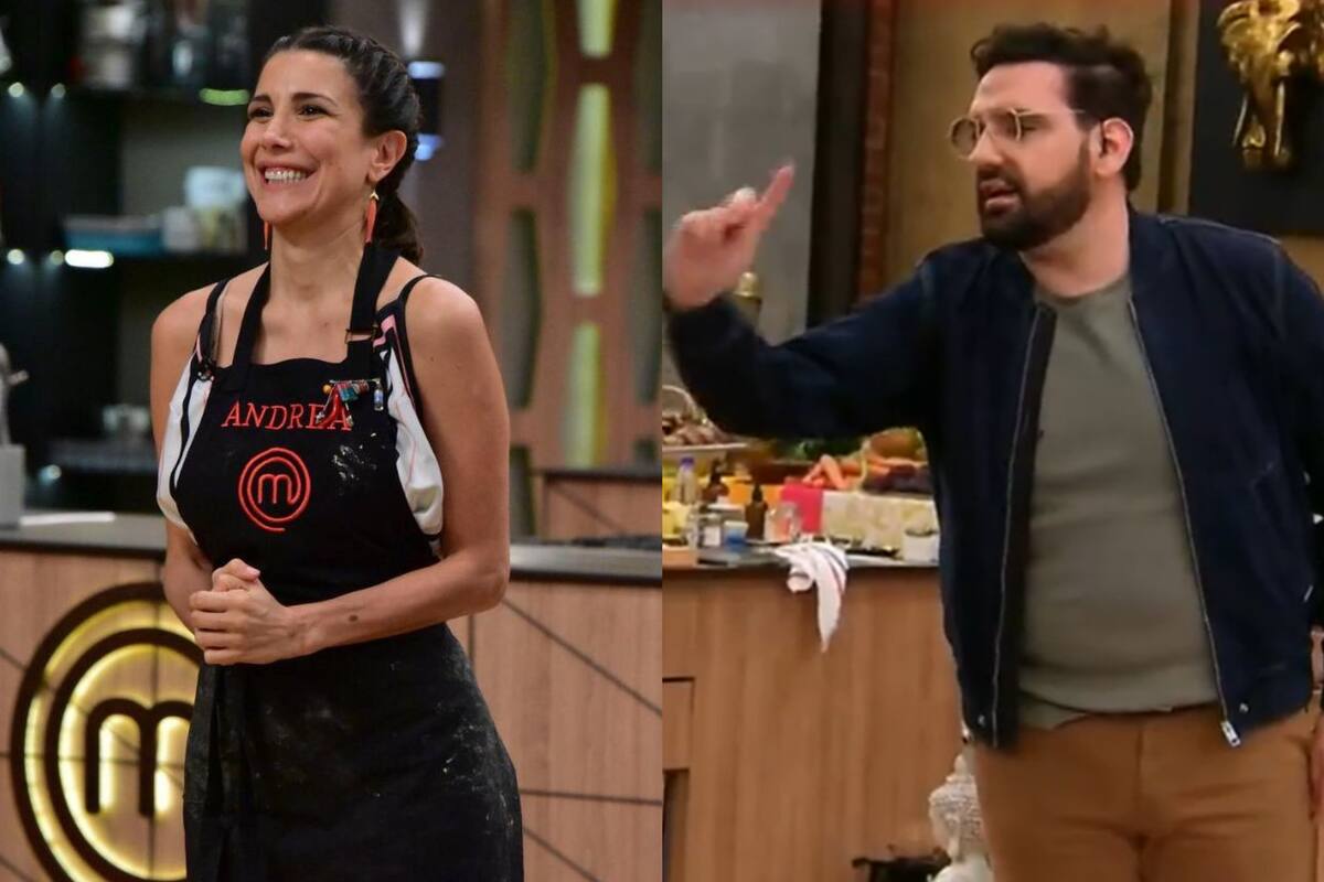¡Indignado! Damián Betular no le dejó pasar un error a Andrea Rincón en MasterChef Celebrity.