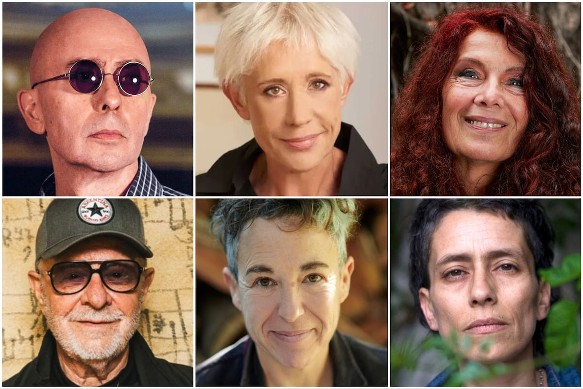 Indio Solari, Maitena, Katja Alemann, León Gieco, Gabriela Cabezón Cámara y Albertina Carri