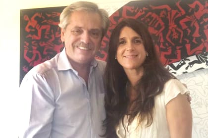 Inés Arrondo y Alberto Fernández, el presidente que asumirá en los próximos días