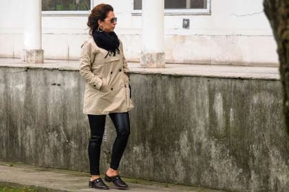 Inés Dávalos Cornejo, exesposa de Nicolás Pachelo, llega a la Asesoría Pericial