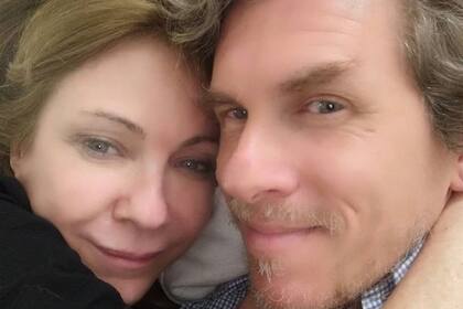 Inés Estévez, junto a su nueva pareja, el baterista de jazz Sebastián Groshaus