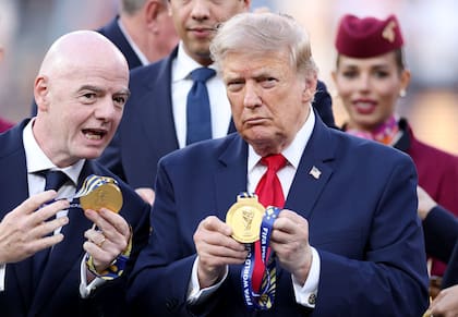 Infantino y Trump en la final del Mundial 2026