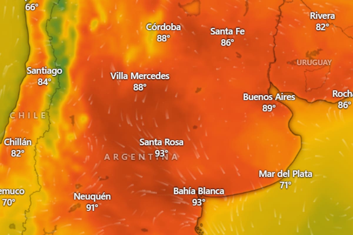 "Infernal": así estará la franja central del país durante las próximas 72hs