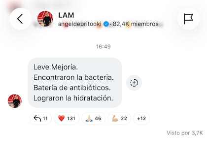Información que aportó Ángel de Brito durante la tarde del sábado