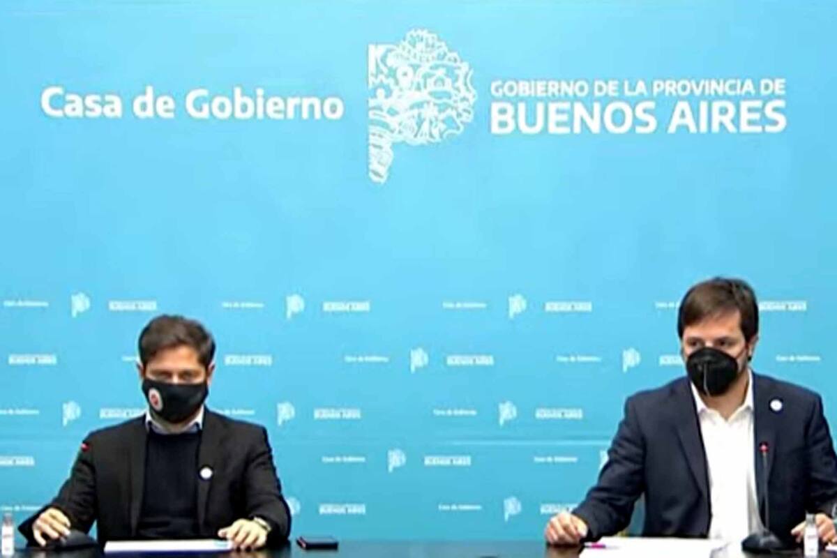 Informe sobre la situación epidemiológica de la Provincia. Axel Kicillof y Nicolás Kreplak