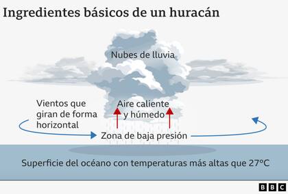 Ingredientes básicos de un huracán