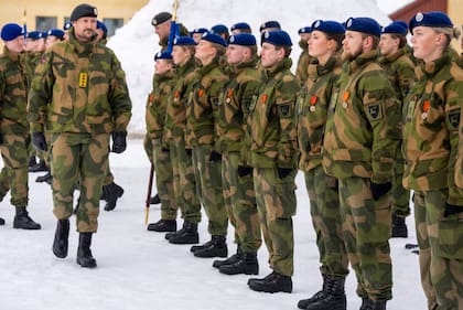 Ingrid Alexandra con uniforme militar
