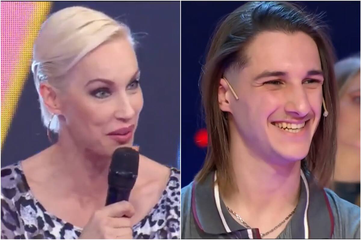 Ingrid Grudke halagó a Mauro, el participante de Los 8 escalones del millón que sorprendió con su gran cabellera (Foto: Captura de video)
