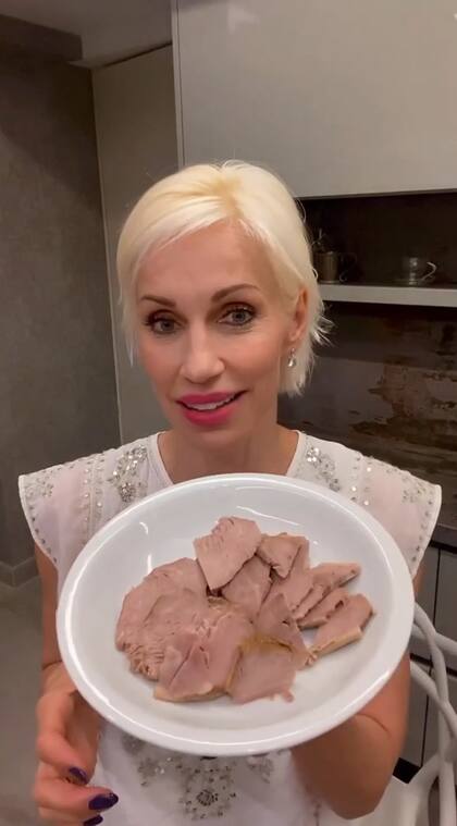 Ingrid Grudke hizo un licuado de carne con miel y mostró el resultado en sus redes sociales
