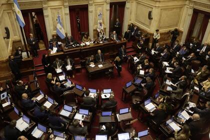 Inicio de sesión en el Senado de la Nación con la presidencia de Cristina Fernández de Kirchner.