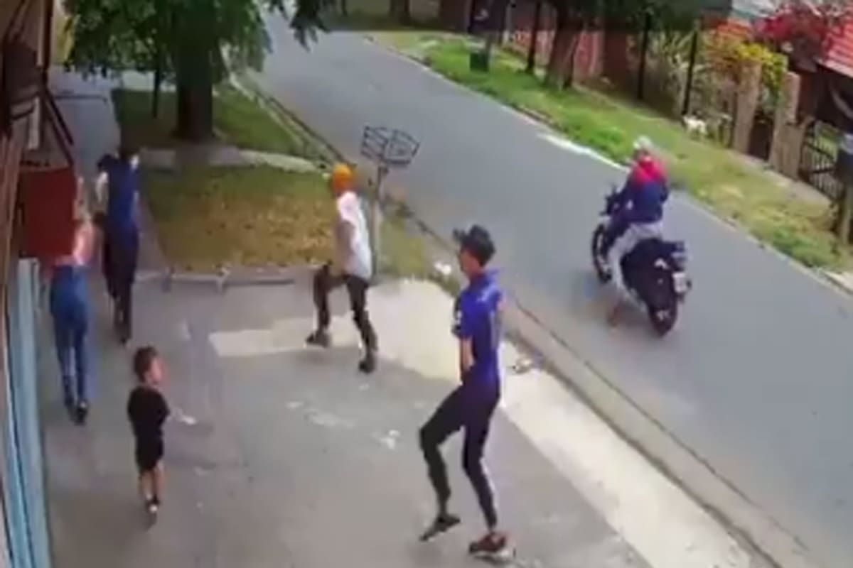 Inseguridad. Un niño de dos años, testigo de un ataque de motochorros