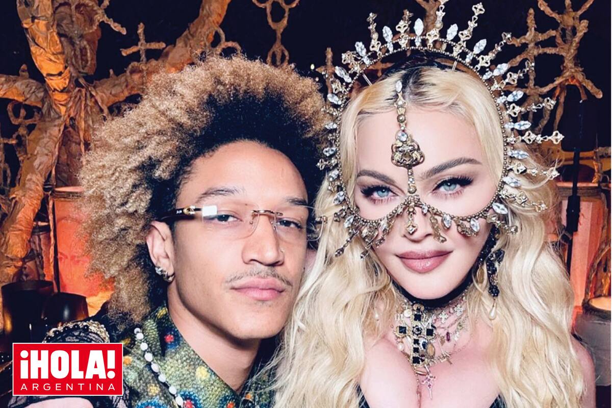 Inseparable de Ahlamalik Williams, Madonna –con una corona con brillantes y piedras preciosas– reinó en la “noche del Imperio bizantino”, el segundo evento en la saga de festejos por su cumple.