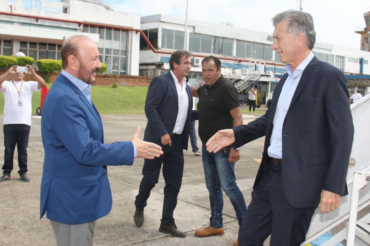 Insfran recibe a Mauricio Macri
