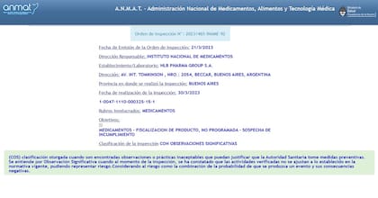 Inspección a HLB Pharma del 30 de marzo de 2025