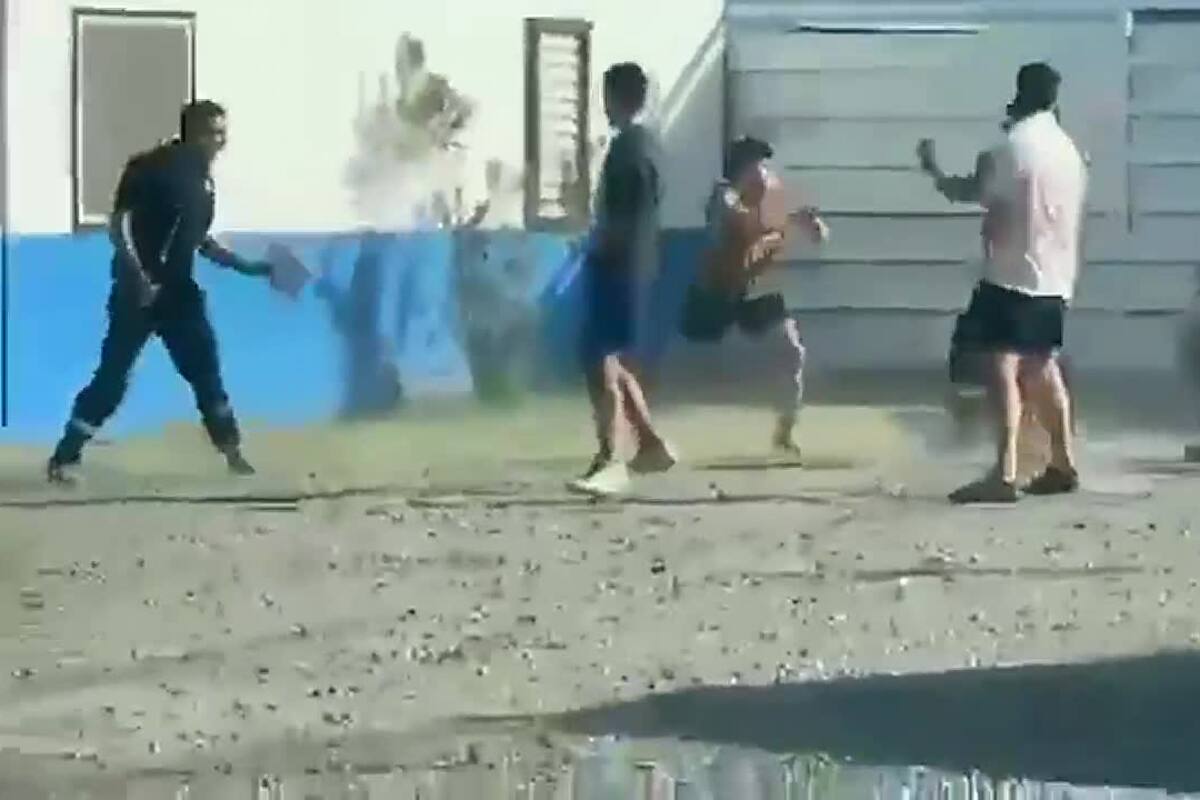 Inspectores de tránsito y conductores, a las trompadas por una infracción