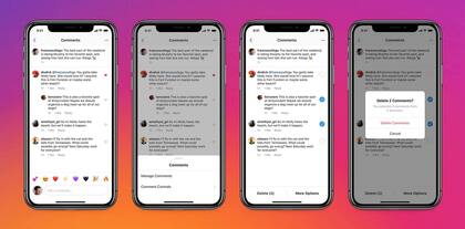 Instagram ahora permite la selección simultánea de hasta 25 comentarios para bloquear, eliminar o restringir en las publicaciones